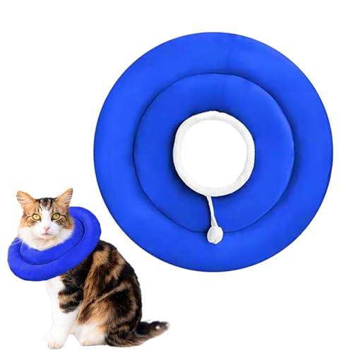 1 x Genesungshalsband – verstellbares Katzenhalsband, Hunde-Heilkegel | bequemer Haustier-Halsheilkegel, weiches elisabethanisches Halsband, wasserdichtes Hundehalsband, PP und Baumwolle, blau 1 x Genesungshalsband – verstellbares Katzenhalsband, Hunde-Heilkegel | bequemer Haustier-Halsheilkegel, weiches elisabethanisches Halsband, wasserdichtes Hundehalsband, PP und Baumwolle, blau von Jlobnyiun