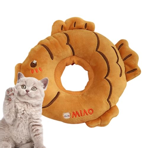 Anti-Leckhalsband für Katzen, Hundehalsband - Süßer Tempura Taiyaki Welpe Anti-Leck-Halskegel - Weiches Katzenhalsband, Wundheilungshalsband für kleine mittelgroße Welpen und Kätzchen Anti-Leckhalsband für Katzen, Hundehalsband - Süßer Tempura Taiyaki Welpe Anti-Leck-Halskegel - Weiches Katzenhalsband, Wundheilungshalsband für kleine mittelgroße Welpen und Kätzchen von Jlobnyiun