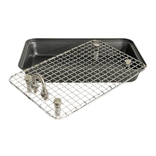 Bunny Katzentoilette, Edelstahl-Töpfchen, wiederverwendbare Käfigtoilette | Kompakter Tiertrainer mit leicht zu reinigender Ablage für kleine Haustiere, sichere Töpfchenlösung für Kaninchen, Frettchen Bunny Katzentoilette, Edelstahl-Töpfchen, wiederverwendbare Käfigtoilette | Kompakter Tiertrainer mit leicht zu reinigender Ablage für kleine Haustiere, sichere Töpfchenlösung für Kaninchen, Frettchen von Jlobnyiun