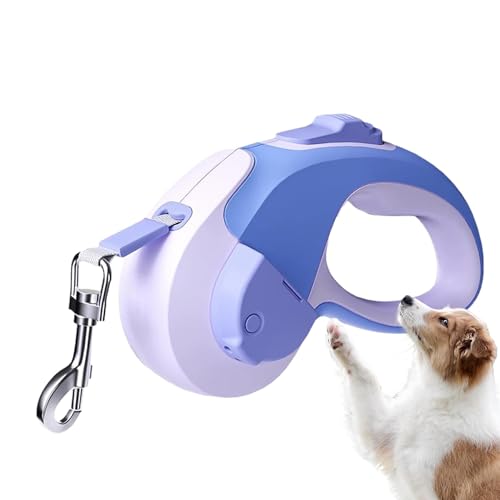Einziehbares Hundebindeseil,Einziehbares Hundeseil - Automatisches Teleskop-Traktor-Hundeband mit Licht - Reflektierendes, ergonomisches 1-Hand-Bremse, starkes Nylon-Hundeband für Spaziergänge, Spiele Einziehbares Hundebindeseil,Einziehbares Hundeseil - Automatisches Teleskop-Traktor-Hundeband mit Licht - Reflektierendes, ergonomisches 1-Hand-Bremse, starkes Nylon-Hundeband für Spaziergänge, Spiele von Jlobnyiun