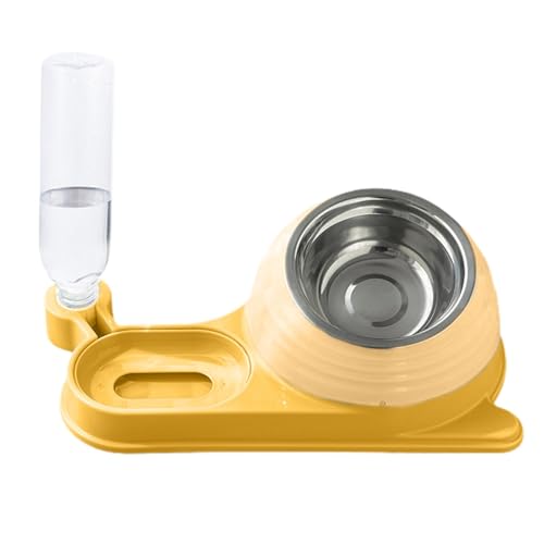 Futternapf für Katzen, erhöhter Futternapf, geneigter Katzenfutternapf mit Wasserflasche, auslaufsicherer Wassernapf, Verstellbarer Futternapf für Haustiere, Schneckenform, erhöhter Katzennapf für Futternapf für Katzen, erhöhter Futternapf, geneigter Katzenfutternapf mit Wasserflasche, auslaufsicherer Wassernapf, Verstellbarer Futternapf für Haustiere, Schneckenform, erhöhter Katzennapf für von Jlobnyiun