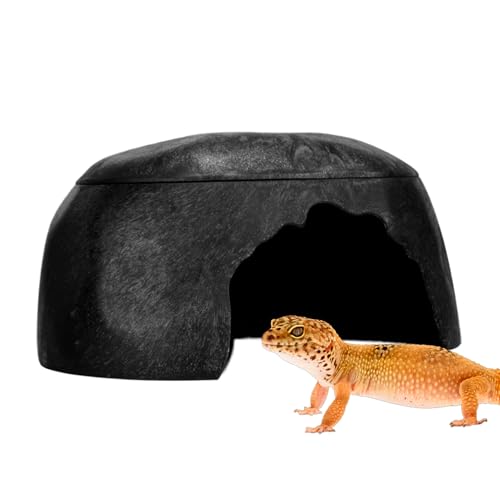 Gecko Versteckt - Reptilienschlafhöhle, Reptilienheim | Reptiliensimulationsrock Held, Lebensraum Befeuchte Versteck Mit 3 Waschbecken, Aquarium Habitat Für Gecko Bart Dragon Tur von Jlobnyiun