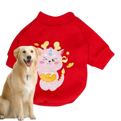Haustier-Sweatshirt, Mantelkleidung für Hunde, niedliche weiche Jacke für den Winter, Hundemäntel für kaltes Wetter, mit Drachenmuster für Weihnachtsfeiern und Versammlungen Haustier-Sweatshirt, Mantelkleidung für Hunde, niedliche weiche Jacke für den Winter, Hundemäntel für kaltes Wetter, mit Drachenmuster für Weihnachtsfeiern und Versammlungen von Jlobnyiun