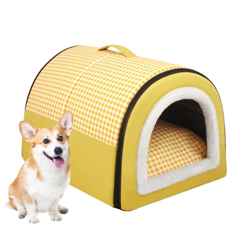 Hundehöhle für den Außenbereich, wasserdicht, Komfort und Sicherheit, abnehmbare Betten, tragbare Hängematte für kleine Hunde, rutschfeste Unterseite, warmes Winterhöhlenbett für Kätzchen, 35,6 x 27,9 Hundehöhle für den Außenbereich, wasserdicht, Komfort und Sicherheit, abnehmbare Betten, tragbare Hängematte für kleine Hunde, rutschfeste Unterseite, warmes Winterhöhlenbett für Kätzchen, 35,6 x 27,9 von Jlobnyiun