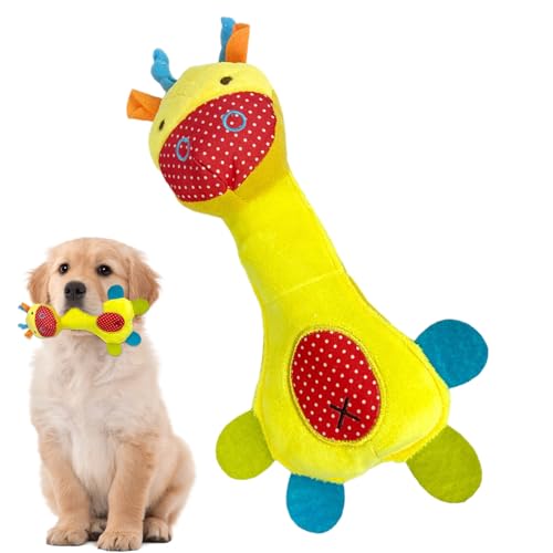 Hundespielzeug mit Quietschelementen, interaktives quietschendes Kauspielzeug mit weichem Stoff und lustigen Geräuschen für spannende Spielzeit, perfekt für kleine, mittelgroße und große Hunde, um von Jlobnyiun