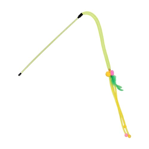Jlobnyiun Federstab Katzenspielzeug,Katzenspielzeug Federstab,Kätzchen-Federstab mit Glöckchen - Federn Zauberstab Katze Angelrute, Stick String Spielzeug für Kätzchen Katzen Bewegung und Spaß Jlobnyiun Federstab Katzenspielzeug,Katzenspielzeug Federstab,Kätzchen-Federstab mit Glöckchen - Federn Zauberstab Katze Angelrute, Stick String Spielzeug für Kätzchen Katzen Bewegung und Spaß von Jlobnyiun