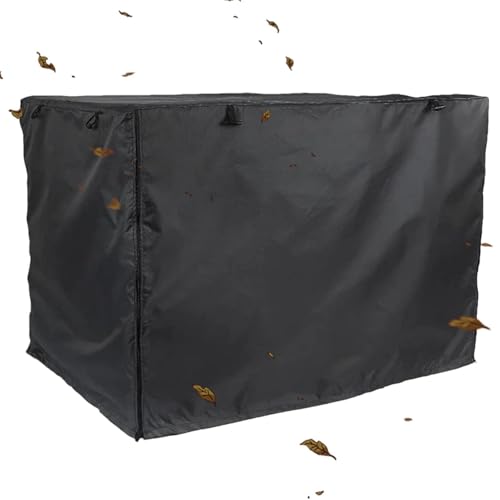 Jlobnyiun Hundehütte Abdeckung - Hundehütte Sichtschutz Abdeckung Kiste Sichtschutz Schatten | Silberbeschichtetes Tuch Zwinger Abdeckung Doppeltür Käfig Schatten mit Belüftung Windoos, Winddicht von Jlobnyiun