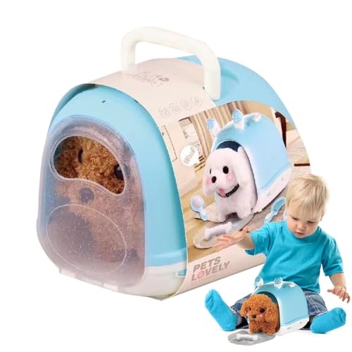 Jlobnyiun Hundespielzeug, das bellt, Spielzeug für Welpen, Laufende Welpen, Spielzeug für Haustiere, realistisches Spielzeug für Kinder, interaktives Plüschspielzeug für Kleinkinder von Jlobnyiun