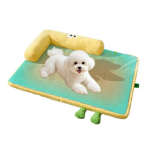 Jlobnyiun Kühlmatte Für Hunde,Kühlkissen Für Transportbox & | Abnehmbarer Ruheplatz Für Haustiere Mit Waschbarem Bezug Für Drinnen & Draußen Wohnung Sofa von Jlobnyiun