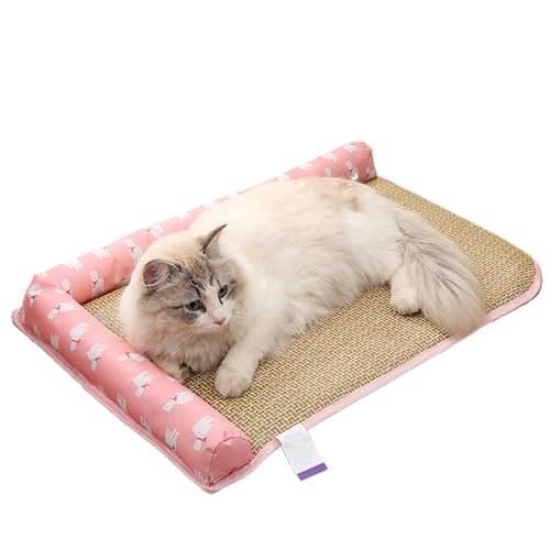 Jlobnyiun Kühlmatte für Hunde, kaltes Bett für Haustiere, zum Schlafen, Wärmebezug für Kätzchen und Welpen bei heißem Wetter, für Terrasse und Außenbereich Jlobnyiun Kühlmatte für Hunde, kaltes Bett für Haustiere, zum Schlafen, Wärmebezug für Kätzchen und Welpen bei heißem Wetter, für Terrasse und Außenbereich von Jlobnyiun