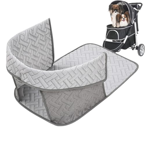 Jlobnyiun Matte für Kinderwagen für Tiere | Kinderwagenbezug für Katzen und Welpen, rutschfest, kühlend, abnehmbar, waschbar, wasserdicht, für Katzen, Welpen und Spaziergänge im Freien Jlobnyiun Matte für Kinderwagen für Tiere | Kinderwagenbezug für Katzen und Welpen, rutschfest, kühlend, abnehmbar, waschbar, wasserdicht, für Katzen, Welpen und Spaziergänge im Freien von Jlobnyiun