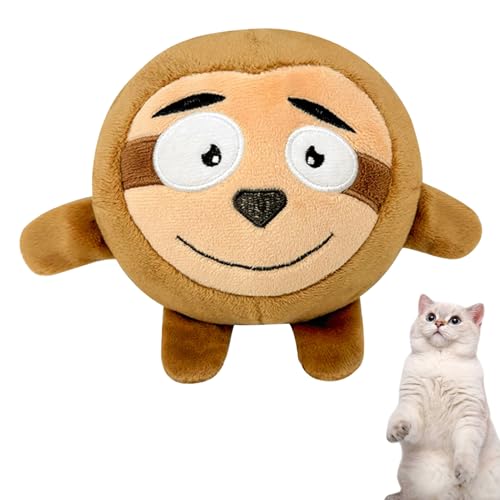 Jlobnyiun Quietschende Bälle für Hunde, Hundespielzeug – Beißspielzeug aus Plüsch, Giggle Ball in Tierform, interaktives Trainingszubehör, selbstspielbares Spielzeug für Hunde Jlobnyiun Quietschende Bälle für Hunde, Hundespielzeug – Beißspielzeug aus Plüsch, Giggle Ball in Tierform, interaktives Trainingszubehör, selbstspielbares Spielzeug für Hunde von Jlobnyiun