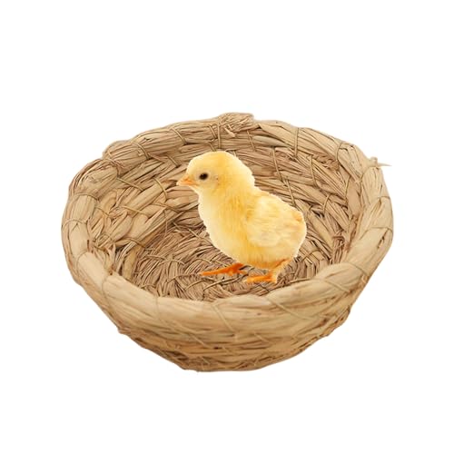 Jlobnyiun Zuchtnest für Vögel - Handgefertigte Basisvogelnest, Vogelkäfigzubehör, Nest, Haus für Taube, Kaninchen, Hamster, Rennerei -Meerschweinchen, Chinchillas von Jlobnyiun