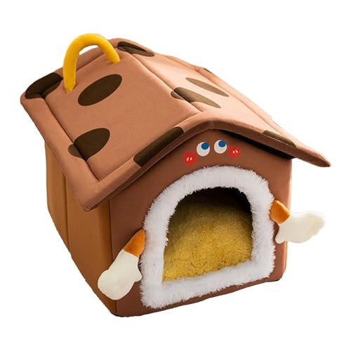 Katzennest für Haustiere - Haustierbetten im halbgeschlossenen Design - Katzennest aus Plüsch, warme Katzenhöhle für Katzen, Hundebetten aus elastischem Frottee, Katzenbett aus Plüsch Katzennest für Haustiere - Haustierbetten im halbgeschlossenen Design - Katzennest aus Plüsch, warme Katzenhöhle für Katzen, Hundebetten aus elastischem Frottee, Katzenbett aus Plüsch von Jlobnyiun