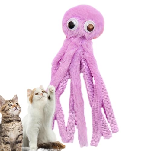 Kauspielzeug für Katzen | Weiches Kätzchen-Zahnspielzeug mit Plüsch-Cartotopus-Kissen | Interaktives Katzenspielzeug zum Beißen und Spielen | Haustierbedarf zur Entlastung des Zahnens und zur Kauspielzeug für Katzen | Weiches Kätzchen-Zahnspielzeug mit Plüsch-Cartotopus-Kissen | Interaktives Katzenspielzeug zum Beißen und Spielen | Haustierbedarf zur Entlastung des Zahnens und zur von Jlobnyiun