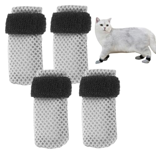 Paw Couvers Katze, aber braucht nicht Slip, rutschfeste Fußrate | Set mit 4 Katzenpfotenabdeckungen mit weicher Schutzfunktion und atmungsaktivem Komfort für Katzen im Innenbereich, Paw Couvers Katze, aber braucht nicht Slip, rutschfeste Fußrate | Set mit 4 Katzenpfotenabdeckungen mit weicher Schutzfunktion und atmungsaktivem Komfort für Katzen im Innenbereich, von Jlobnyiun