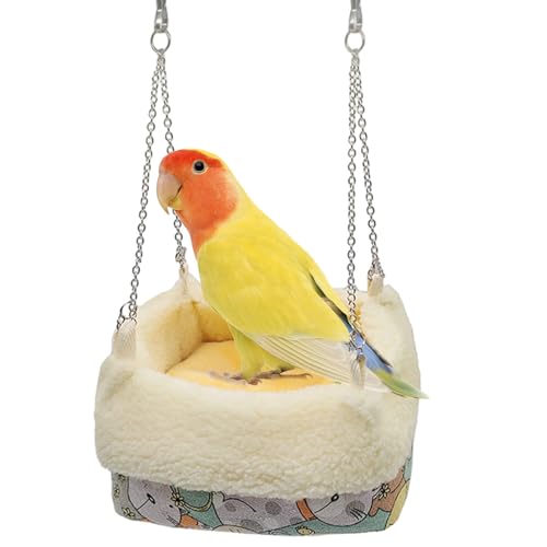 Plüsch-Papageienhaus – weiche Haustier-Hängematte und riesiges Vogelnest | Vogelkäfig-Einstreu, Winter-Vogelkäfig-Zelt für Papageien und kleine Vögel, ca Plüsch-Papageienhaus – weiche Haustier-Hängematte und riesiges Vogelnest | Vogelkäfig-Einstreu, Winter-Vogelkäfig-Zelt für Papageien und kleine Vögel, ca von Jlobnyiun