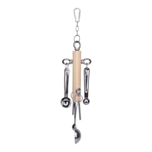 Vogelspiele, Vogelspiele - Interaktiver Vogelkäfig, Kauspielzeug für Vögel mit Metalllöffeln, Kauspielzeug für Papageien, Sittiche, Nymphensittiche, Nymphensittiche, Vogelspiele, Vogelspiele - Interaktiver Vogelkäfig, Kauspielzeug für Vögel mit Metalllöffeln, Kauspielzeug für Papageien, Sittiche, Nymphensittiche, Nymphensittiche, von Jlobnyiun