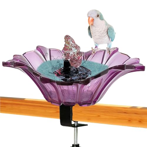 Vogeltränke für Terrassen-Geländer, auf Terrasse montierte Schüssel für Vogeltränke | Vogeltränke aus Metall mit Rampe montiert auf USB-Platine – Dekoration Vogeltränke für Terrassen-Geländer, auf Terrasse montierte Schüssel für Vogeltränke | Vogeltränke aus Metall mit Rampe montiert auf USB-Platine – Dekoration von Jlobnyiun