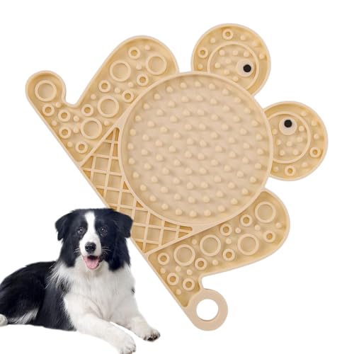 Welpe Licking Matte, Silikon Licking Matte Für Hund - Saugnäpfe Feeder Hunde Lick Bowl Matte Form,Sensorische Interaktive, Nicht rutschfeste, Leckbare Tablett Für Geistige Stimulation, Anreiche von Jlobnyiun
