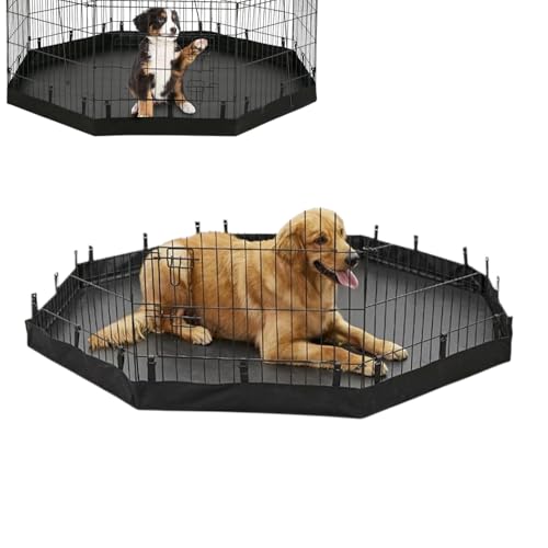 Welpenplaypenmatte - Hundetrainingspad, nicht schlupfhafte wasserdichte Liner | Weichwaschbarer Stoff mit saugfähiger Schicht und langlebigem Stich, wiederverwendbares Bodenschutzschutz perfekt zum Ha von Jlobnyiun
