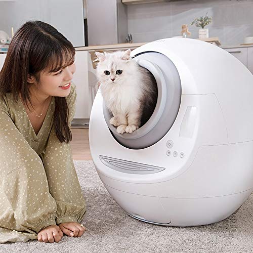 Jlxl Automatisch Selbstreinigung Katzenstreukasten Komplett geschlossen Elektro-Reiniger Smart Cat Toilette Mit Deo for Katzengewicht und Reinigung 9.25 von Jlxl