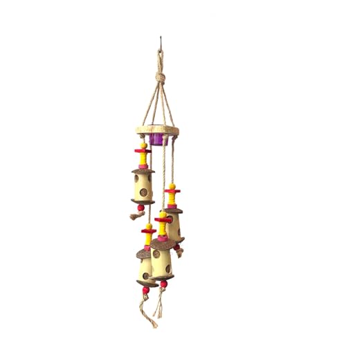 JoJoMonsta Sittichspielzeug, Paradiesinsel Bienenstock-Abenteuer, handgefertigtes Vogelspielzeug, Papageienspielzeug-Set JoJoMonsta Sittichspielzeug, Paradiesinsel Bienenstock-Abenteuer, handgefertigtes Vogelspielzeug, Papageienspielzeug-Set von JoJoMonsta