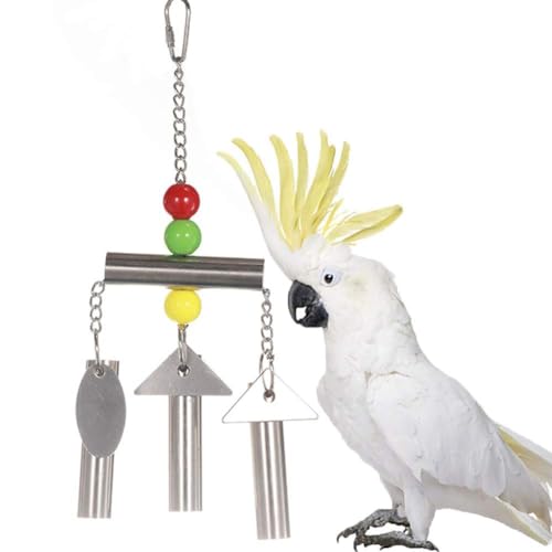 Joayuezo Vogel Kauen Spielzeug Glocken Vogel Papagei Spielzeug für Papageien, kleine mittlere oder große Modelle von Joayuezo