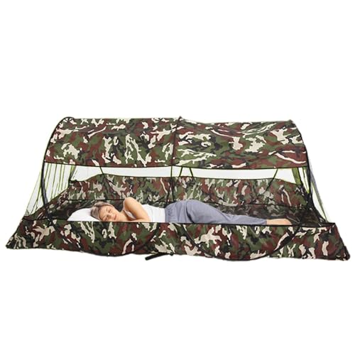 Camping Mesh Zeltnetz, Outdoor Mesh Net Zelte mit Tragetasche, Kompaktes und leichtes Mesh-Netz für Rucksackreisen, Zeltnetz für Abenteuer Camping, Schlafen, Wandern, Reisen von Joberio