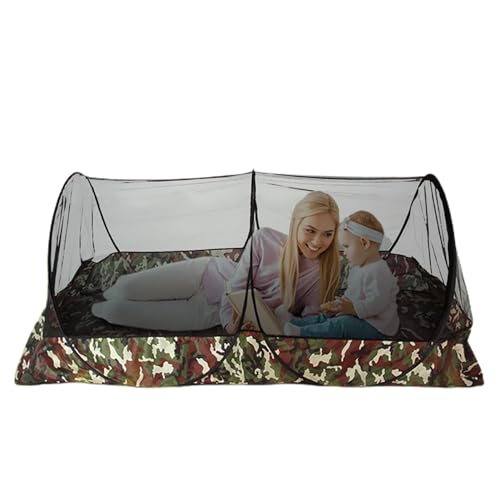 Camping Mesh Zeltnetz, Outdoor Mesh Net Zelte mit Tragetasche, kompaktes und leichtes Mesh-Netz für Rucksackreisen, Zeltnetz für Abenteuer, Camping, Schlafen, Wandern, Reisen von Joberio