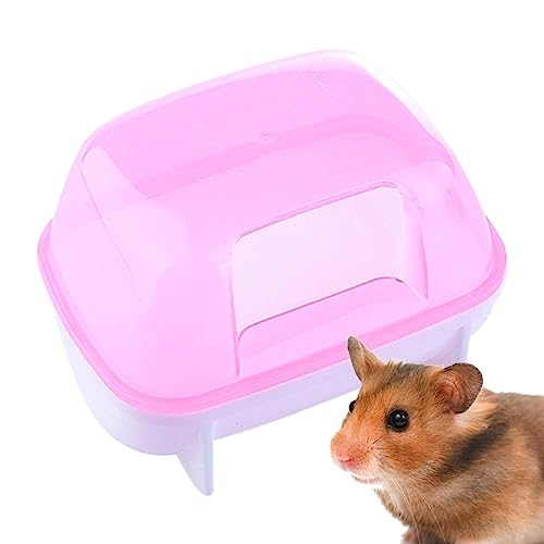 Hamster-Sandbad, Hamster-Katzentoilette, abnehmbare Hamster-Sandbad-Box, Hamster-Sandbad-Behälter, Hamster-Sandbad-Kasten-Katzentoilette, transparente Hamster-Badewanne, ideal auch für Mäuse von Joberio
