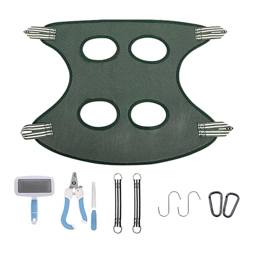 Hundepflege-Geschirr-Set, 10 Haustierpflege-Hängematte, Hundehalter zum Nageltrimmen, Haustier-Nagelfeilbrett-Set, Hundehalter zum Nagelschneiden, Haustier-Hängematte, Nageltrimmen, Katzengeschirr von Joberio