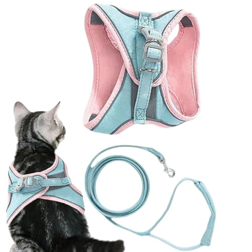 Katzengeschirr – Set Aus Kätzchengeschirr Und Leine | Katzengeschirr Service Katzenweste | Katzenwestengeschirr | Verbesserte, Ausbruchsichere, Verstellbare Weste Für Den Außenbereich Bequeme Passform Katzengeschirr – Set Aus Kätzchengeschirr Und Leine | Katzengeschirr Service Katzenweste | Katzenwestengeschirr | Verbesserte, Ausbruchsichere, Verstellbare Weste Für Den Außenbereich Bequeme Passform von Joberio