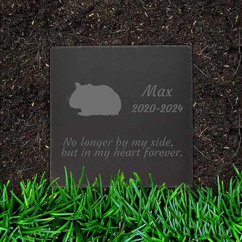 Jodimitty Hamster Grabstein Gedenkstein personalisierte Name & Lebensspanne & Nachricht, Quadratischer Grabschmuck Wetterfest Grabplatte mit Gravur Tombstone 10cm/15cm/20cm Jodimitty Hamster Grabstein Gedenkstein personalisierte Name & Lebensspanne & Nachricht, Quadratischer Grabschmuck Wetterfest Grabplatte mit Gravur Tombstone 10cm/15cm/20cm von Jodimitty