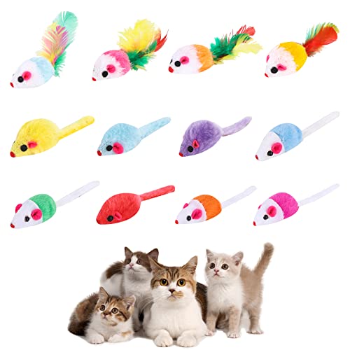 12 Stücke Katzenspielzeug Maus Spielzeugmaus für Katzen Mäuse Rasseln kleiner Maus Katzenminzen Spielzeug mit Federschwanz Pelzung Interaktives Katzenspielzeug Gemischt Cat Plüsch Mouse Spielzeug 12 Stücke Katzenspielzeug Maus Spielzeugmaus für Katzen Mäuse Rasseln kleiner Maus Katzenminzen Spielzeug mit Federschwanz Pelzung Interaktives Katzenspielzeug Gemischt Cat Plüsch Mouse Spielzeug von Jodsen