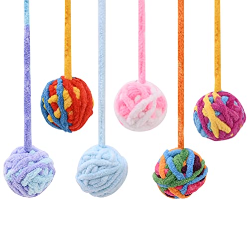 6 Stücke Interaktives Katzenspielzeug Bälle mit Glöckchen Plüschball Katze Interaktive Jagd Spielzeug für Innenkatzen Katzenglocke Ball Haustier Kratzball für Beseitigung von Bohrung (Zufällige Farbe) 6 Stücke Interaktives Katzenspielzeug Bälle mit Glöckchen Plüschball Katze Interaktive Jagd Spielzeug für Innenkatzen Katzenglocke Ball Haustier Kratzball für Beseitigung von Bohrung (Zufällige Farbe) von Jodsen
