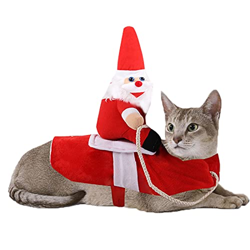 Hundekostüm Weihnachten,Hund Katze Weihnachtsmann Kostüm,Santa Claus Reiten auf Haustier Kleine Große Hunde Outfit,Warme Netter Hundemantel,Lustige Geschenk Anzüge für Weihnachten, Party,Geburtstag,S Hundekostüm Weihnachten,Hund Katze Weihnachtsmann Kostüm,Santa Claus Reiten auf Haustier Kleine Große Hunde Outfit,Warme Netter Hundemantel,Lustige Geschenk Anzüge für Weihnachten, Party,Geburtstag,S von Jodsen