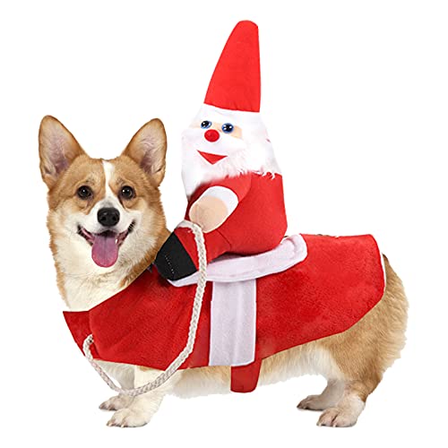 Hundekostüm Weihnachten,Hund Katze Weihnachtsmann Kostüm,Santa Claus Reiten auf Haustier Kleine Große Hunde Outfit,Warme Netter Hundemantel,Lustige Geschenk Anzüge für Weihnachten, Party,Geburtstag,M Hundekostüm Weihnachten,Hund Katze Weihnachtsmann Kostüm,Santa Claus Reiten auf Haustier Kleine Große Hunde Outfit,Warme Netter Hundemantel,Lustige Geschenk Anzüge für Weihnachten, Party,Geburtstag,M von Jodsen