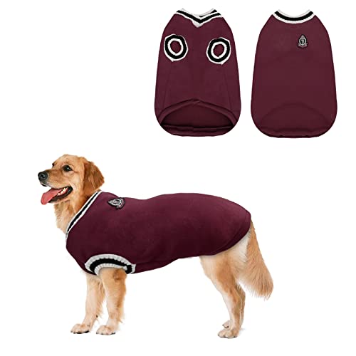 Hundepullover Winter Hundemäntel Hundekleidung Weich Warmer Hunde Pullover Hund Katzen Gestrickt Haustier Kostüm Jacke Weste Outfit für Kaltes Wetter Kleine Mittlere Große Hunde Welpen Innen Außen von Jodsen