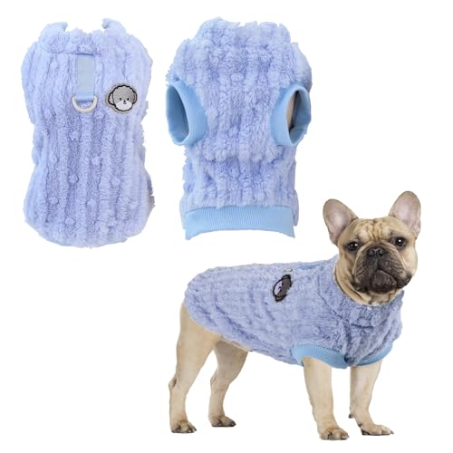 Hundepullover für Kleine Hunde, Vlies Hunde Hoodie Katzen Pullover Welpen Pullover Weste Warme Hund Kapuzenpullis Weiches Haustier Winter Outfit für Haustier Katze, Chihuahua, Corgi, Bichon(2XL/Blau) Hundepullover für Kleine Hunde, Vlies Hunde Hoodie Katzen Pullover Welpen Pullover Weste Warme Hund Kapuzenpullis Weiches Haustier Winter Outfit für Haustier Katze, Chihuahua, Corgi, Bichon(2XL/Blau) von Jodsen