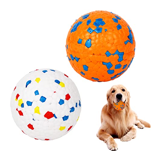 Jodsen Hundeball Hundespielzeug Ball Unzerstörbar Hundespielzeug Ball Interaktives Hundebälle Hund Wasser Spielzeug Ball Dehnbar Hundebälle für Kleine Mittlere Große Hunde(7cm) (Zwei) von Jodsen