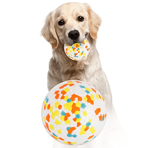 Jodsen Hundeball Hundespielzeug Ball,Unzerstörbar Gummi Hohe Dehnbar Hundebälle,Langlebiger Solider Interaktives Ball,Widerstandsfähige Zähne Training Wasserspielzeug,für kleine mittlere große Hunde von Jodsen
