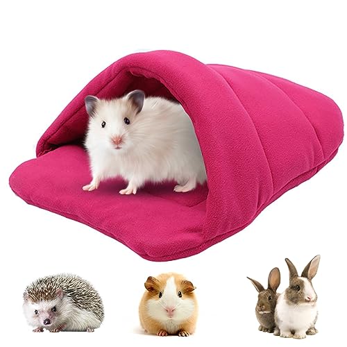 Meerschweinchen Bett Haustier Schlafsack Höhle Nest Kissen Weiche Warme Haustierbett Meerschweinchen Haus Haustier Winter Bettwäsche Käfigzubehör für Kleintiere Eichhörnchen Chinchilla (Rosenrot) Meerschweinchen Bett Haustier Schlafsack Höhle Nest Kissen Weiche Warme Haustierbett Meerschweinchen Haus Haustier Winter Bettwäsche Käfigzubehör für Kleintiere Eichhörnchen Chinchilla (Rosenrot) von Jodsen