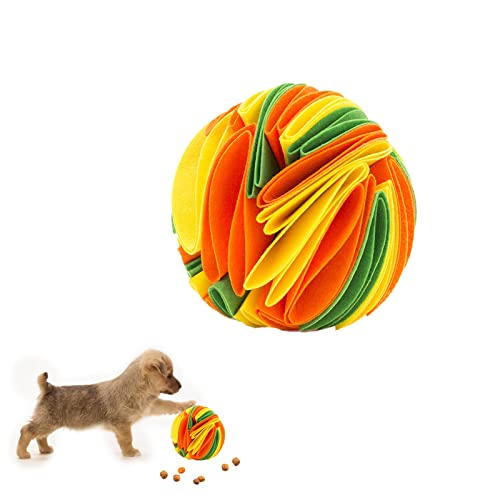 Schnüffelball für Hunde,Interaktives Spielzeug Hunde Filzstoff Schnüffelteppich Schnüffelspielzeug Intelligenzspielzeug Futtermatte Geruchstraining Stressabbau für Kleine Mittelgroße Hunde Haustier von Jodsen