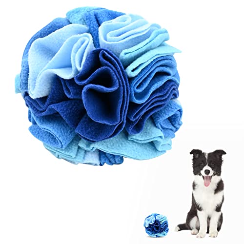 Schnüffelball für Hunde,Schnüffelteppich Schnüffelspielzeug Interaktives Hundespielzeug Intelligenzspielzeug Waschbar Futtermatte Geruchstraining Stressabbau für Kleine Mittelgroße Hunde Haustier,20cm von Jodsen