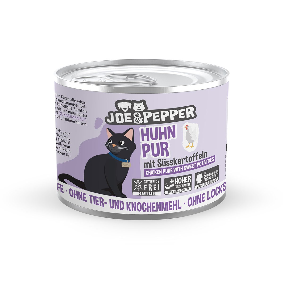 Joe & Pepper Cat Huhn pur mit Süßkartoffeln 6x200g von Joe & Pepper