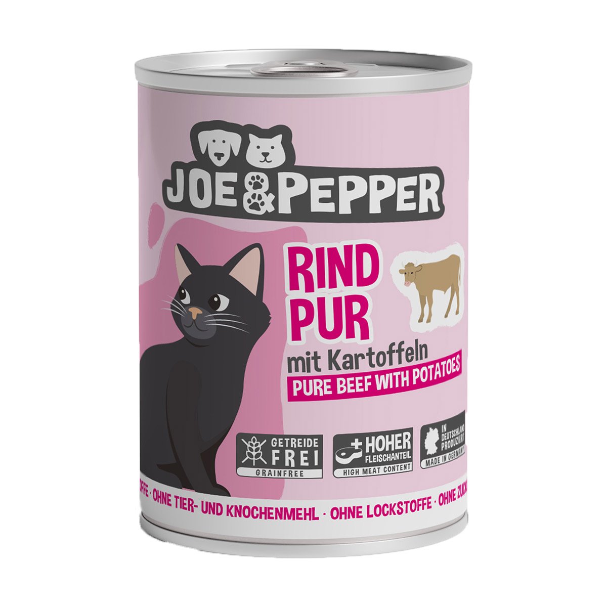 Joe & Pepper Cat Rind pur mit Kartoffeln 6x400g von Joe & Pepper