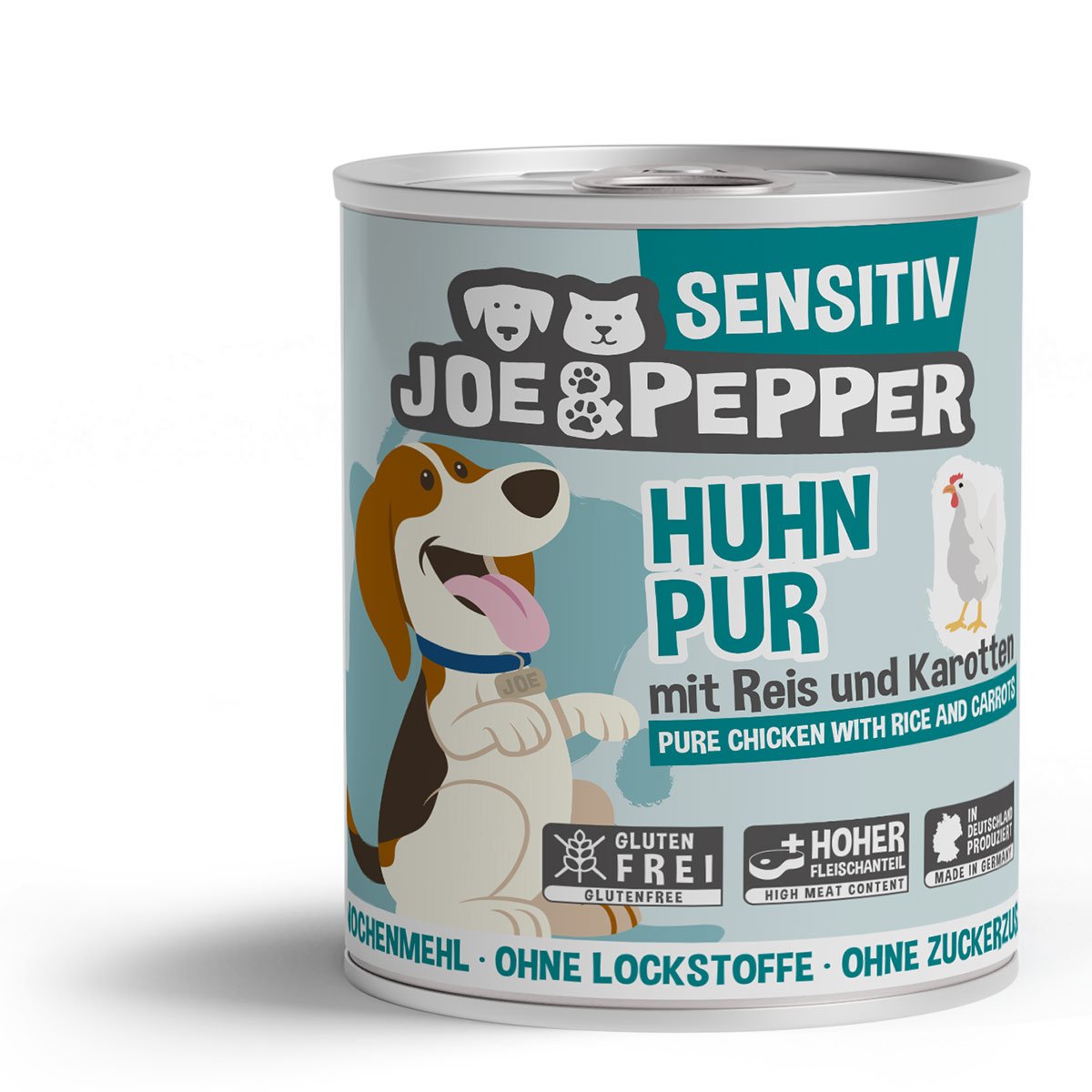 Joe & Pepper Dog Sensitiv Huhn pur mit Reis & Karotten 6x800g von Joe & Pepper