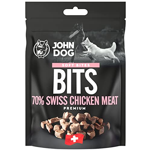 John Dog - Premium Soft Bites - 70% Hühnerfleisch - Trainingssnacks für Hunde, Hundefutter, Leckereien für Hunde, Leckerli Hund, Lundeleckerli, Hunde Leckerlis, Kaustangen Hund, Trockenfutter Snack… von JOHN DOG