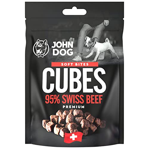 John Dog - Premium Soft Bites - 95% Rindfleisch - Trainingssnacks für Hunde, Hundefutter, Leckereien für Hunde, Leckerli Hund, Lundeleckerli, Hunde Leckerlis, Kaustangen Hund, Trockenfutter Snack… von JOHN DOG